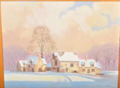 ANTHONY CARDER - OIL ON BOARD PAINTING OF A TRAIN