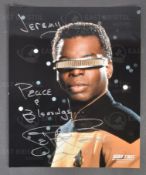 ESTATE OF JEREMY BULLOCH - STAR TREK - LEVAR BURTON SIGNED PHOTO
