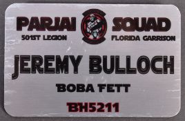 ESTATE OF JEREMY BULLOCH - STAR WARS - 501ST LEGION BADGE