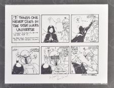 ESTATE OF JEREMY BULLOCH - STAR WARS - BOBA FETT COMIC ART