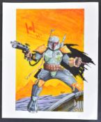 ESTATE OF JEREMY BULLOCH - STAR WARS - BOBA FETT PAINTING