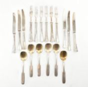 COLLECTION OF 800 SILVER AUSTRO HUNGARIAN CUTLERY