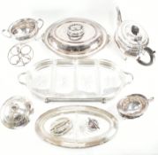 COLLECTION OF VINTAGE SILVER & METAL PLATED WARES