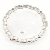 HALLMARKED SILVER ESCARGOT FOOTED SALVER