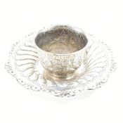 HALLMARKED SILVER BOWL & 800 SILVER DISH