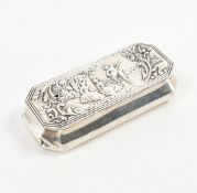 VICTORIAN HALLMARKED SILVER REPOUSSE LIDDED BOX
