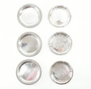 COLLECTION SIX 800 SILVER COASTER DISHES