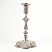 GEORGE III HALLMARKED SILVER CANDLESTICK