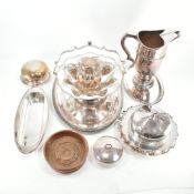 COLLECTION OF SILVER & METAL PLATED WARES
