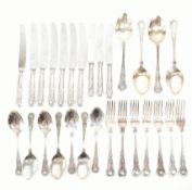 GEORGE BUTLER & CO OF SHEFFIELD KING'S PATTERN CUTLERY