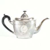 GEORGE III OLD SHEFFIELD PLATE TEAPOT
