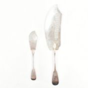 GEORGE III HALLMARKED SILVER SERVING KNIFE SLICE