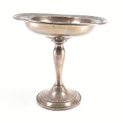 LATE 20TH CENTURY SILVER HALLMARKED GORHAM SILVER PEDESTAL DISH