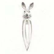 STERLING SILVER RABBIT BOOKMARK