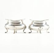 HALLMARKED SILVER GILT INTERIOR CONDIMENTS