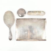 HALLMARKED SILVER DRESSING TABLE SET