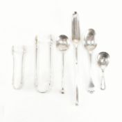 COLLECTION OF ASSORTED ANTIQUE & LATER HALLMARKED SILVER CUTLERY