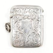 EDWARDIAN HALLMARKED SILVER VESTA CASE
