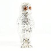 SILVER PLATED OWL SUGAR SHAKER