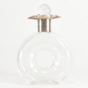 1913 HALLMARKED SILVER COLLARED PERFUME BOTTLE