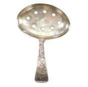 GEORGIAN SILVER HALLMARKED SIFTER SPOON