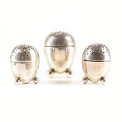 HALLMARKED SILVER CONDIMENTS