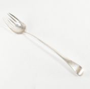 GEORGE III SILVER HALLMARKED LARGE TABLE SERVING SPOON