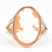 HALLMARKED 9CT GOLD CAMEO RING
