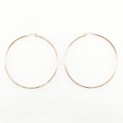 PAIR OF HALLMARKED 9CT GOLD HOOP EARRINGS