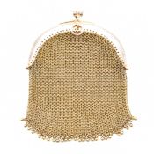VINTAGE GOLD SOVEREIGN MESH PURSE