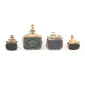 COLLECTION OF ASSORTED VICTORIAN STONE SET FOB PENDANTS