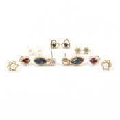 COLLECTION OF ASSORTED GOLD & GOLD TONE EARRINGS