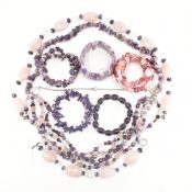 COLLECTION OF ASSORTED STONE JEWELLERY