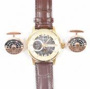 EARNSHAW AUTOMATIC SELF WINDING WRIST WATCH & CUFFLINKS