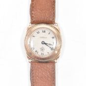 HALLMARKED 9CT GOLD HARWOOD WRIST WATCH