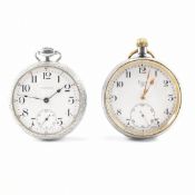 2 POCKET WATCHES - WALTHAM & LIMIT NO. 2 POCKET WATCH