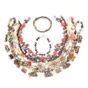COLLECTION OF ASSORTED STONE JEWELLERY