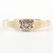 HALLMARKED 9CT GOLD & DIAMOND RING