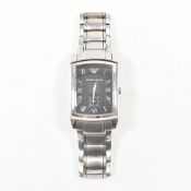 EMPORIO ARMANI STAINLESS STEEL WRIST WATCH