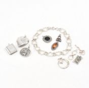 ASSORTMENT OF SILVER JEWELLERY TO INCLUDE GEORG JENSEN