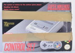 RETRO GAMING - BOXED SUPER NINTENDO VIDEO GAME CONSOLE
