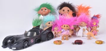 RETRO TOYS - KENNER BATMOBILE, TROLLS ETC