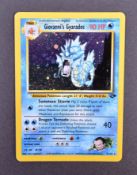 POKEMON - WOTC GYM CHALLENGE 1ST EDITION GIOVANNI'S GYARADOS CARD