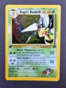 POKEMON - WOTC TEAM ROCKET GYM CHALLENGE KOGA'S BEEDRILL CARD