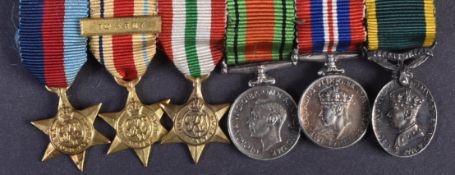 WWII SECOND WORLD WAR MINIATURE MEDAL GROUP