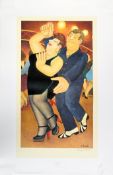 BERYL COOK (B.1926) - DIRTY DANCING - SIGNED PRINT