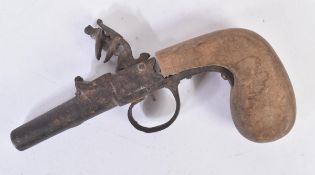 19TH CENTURY FLINTLOCK PISTOL - AF