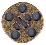 17TH CENTURY JAPANESE KOIKE YOSHIRO IRON TSUBA