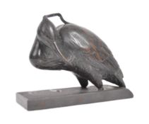 19TH CENTURY JAPANESE MEIJI BRONZE BIRD