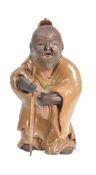 CHINESE GLAZED POTTERY FIGURE